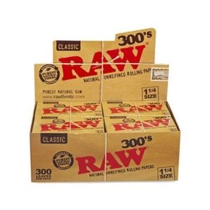 Raw 300's Classic 1 1/4 20 Booklets Per Display