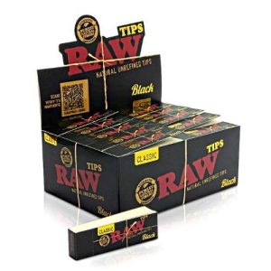 Raw Black Tips 50 Per Box Classic