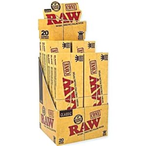 Raw Classic Cones King Size 20CT 12 Per Display