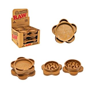 Raw Hemp Grinder 2 Piece Fine Grind Version 1 12/Box