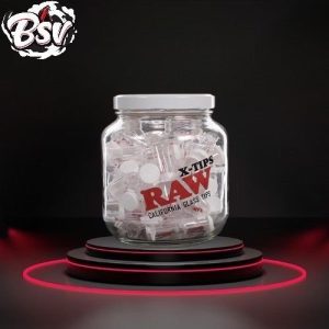 Raw X-Tip Glass Tip Jar 75ct