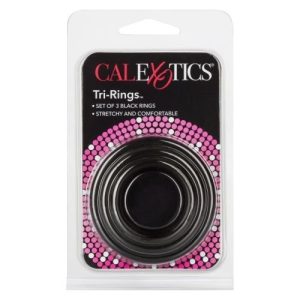 Calexotics Tri Rings Black