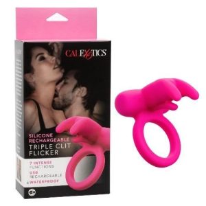 Calexotics Silicone Ring Triple Clit Flicker