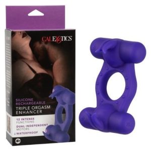Calexotics Silicone Rechargeable Triple Orgasm Enhancer