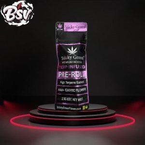 Sticky Green Terp Infused 2.5g 2ct Pre-Rolls Pineapple Upside Do