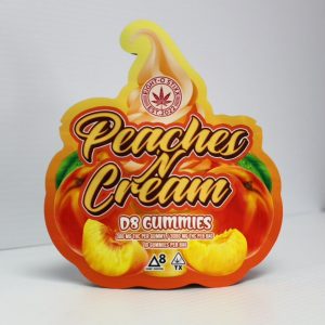 Eight-O Stixx 300mg D8 10ct Gummies Peaches & Cream