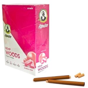 Afghan Hemp Natural Wraps Bubble Gum 25 Pack/ Box