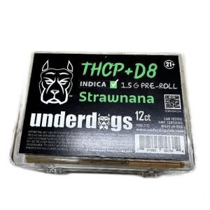 Underdogs 12ct THC-A Blend 1.5 Pre Rolls Strawnana