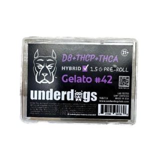Underdogs 12ct THC-A Blend 1.5 Pre Rolls Gelato #42
