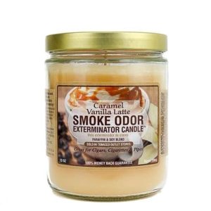 Smoke Odor Candle Caramel Vanilla Latte 13OZ