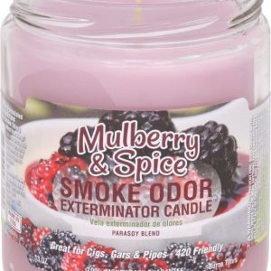 Smoke Odor Candle Mulberry Spice 13OZ