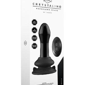 Chrystalino Hand Blown Glass Vibrator With Suction Cup Pluggy