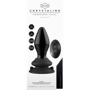 Chrystalino Hand Blown Glass Vibrator With Suction Stretchy