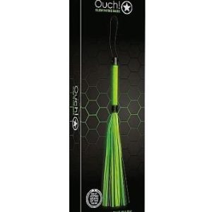 Ouch! Glow In The Dark Bonded Leather Flogger