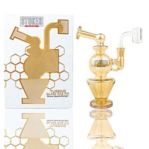 Stokes Turbine Glass Dab Rig 10mm Quartz Banger
