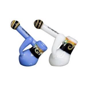 Cheech Milky Colored Wig Wag Bubbler