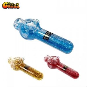 Gliizy 4in Glass Glycerin Spoon Red