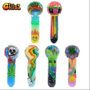 Gliizy 5in Glass Hand Pipe Rainbow