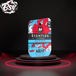 Heat Eighties 7-Hydroxy 80mg Tablets 3ct Blue Razz