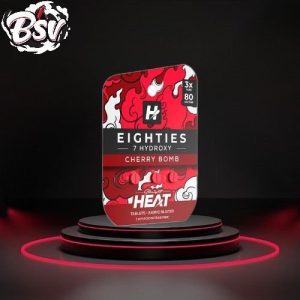 Heat Eighties 7-Hydroxy 80mg Tablets 3ct Cherry Bomb
