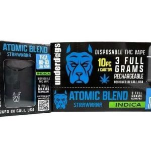 Underdogs Atomic 3g THC-A Live Resin Disposable Strawnana