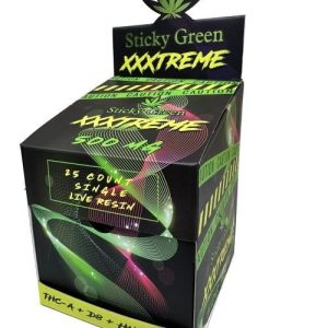 Sticky Green XXXtreme 500mg 25ct Gummy Display Mixed Flavors