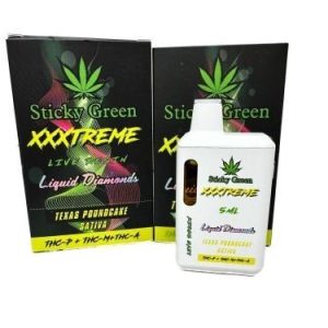 Sticky Green XXXtreme Liquid Diamond 5g Dispo Texas Poundcake