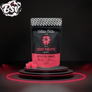 Coastal Clouds D9 200mg Gummies 20ct Cherry Pineapple