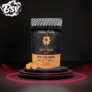 Coastal Clouds D9 200mg Gummies 20ct Sweet Peach