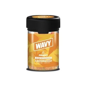 Wavy 2,000mg 20ct Live Resin Gummies Mango