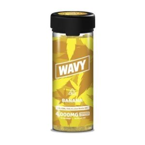 Wavy 4,000mg 40ct Live Resin Gummies Banana