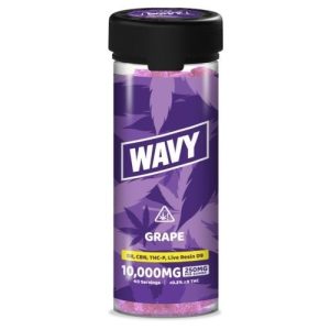 Wavy 10,000mg 40ct Live Resin Gummies Grape