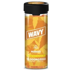 Wavy 10,000mg 40ct Live Resin Gummies Mango