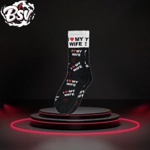 Sillie Socks I Heart My Wife