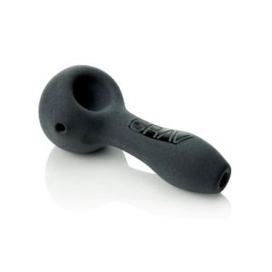 Grave Sand Blasted Spoon Hand Pipe Black