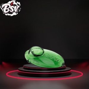 Grav Pebble Spoon Hand Pipe Green