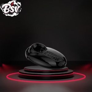 Grav Pebble Spoon Hand Pipe Black