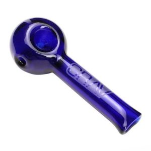 Grav Pinch Spoon Hand Pipe Blue