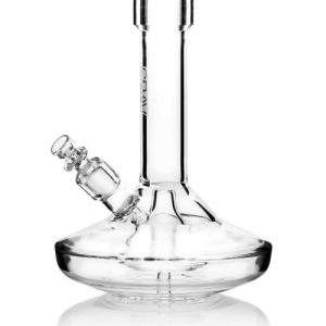 Grav Small Wide Base Waterpipe Clear