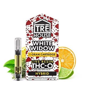 Tre House Cartridge 1G THC-O Live Resin White Widow Hybrid