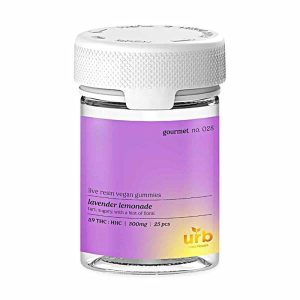 URB HHC D9 Live Resin Vegan Gummies 20mg/Gummy 25CT Lavender Lem