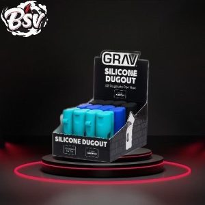 Grav Silicone Dugout W/Pop Display 12pk Assorted Colors
