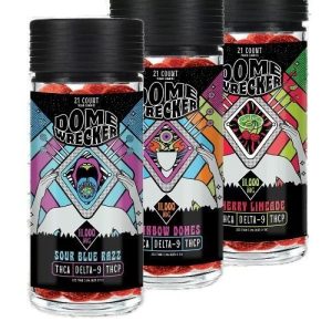 Dome Wrecker 21ct 11,000mg THC-A Gummies Sour Blue Razz