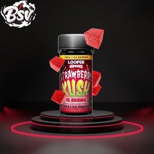Looper 10,000mg THC-A Live Badder Gummies 20ct Strawberry Kush