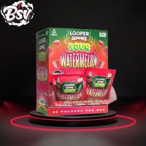 Looper THC-A Badder 2ct Gummies 25ct Display Sour Watermelon