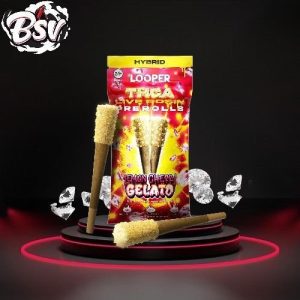 Looper THC-A 1g 2ct Live Rosin Pre Rolls Lemon Cherry Gelato
