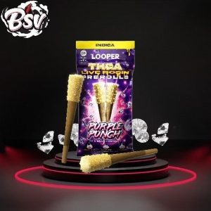 Looper THC-A 1g 2ct Live Rosin Pre Rolls Purple Punch