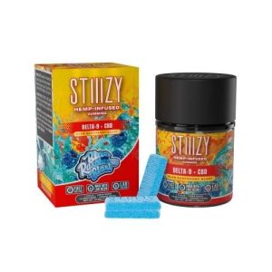 Stiiizy D8+CBD Gummies 225MG 15MG/Piece Blue Raspberry Blast
