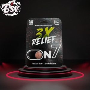 ON7 7-hydroxymitragynine 3X Relief Tablets 30mg 1ct Strawberry