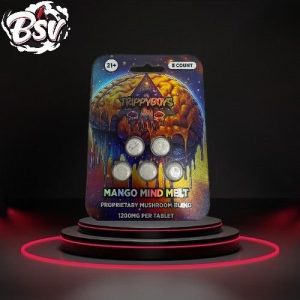 Trippy Boys 1200mg Mushroom Tablets 5ct Mango Mind Melt